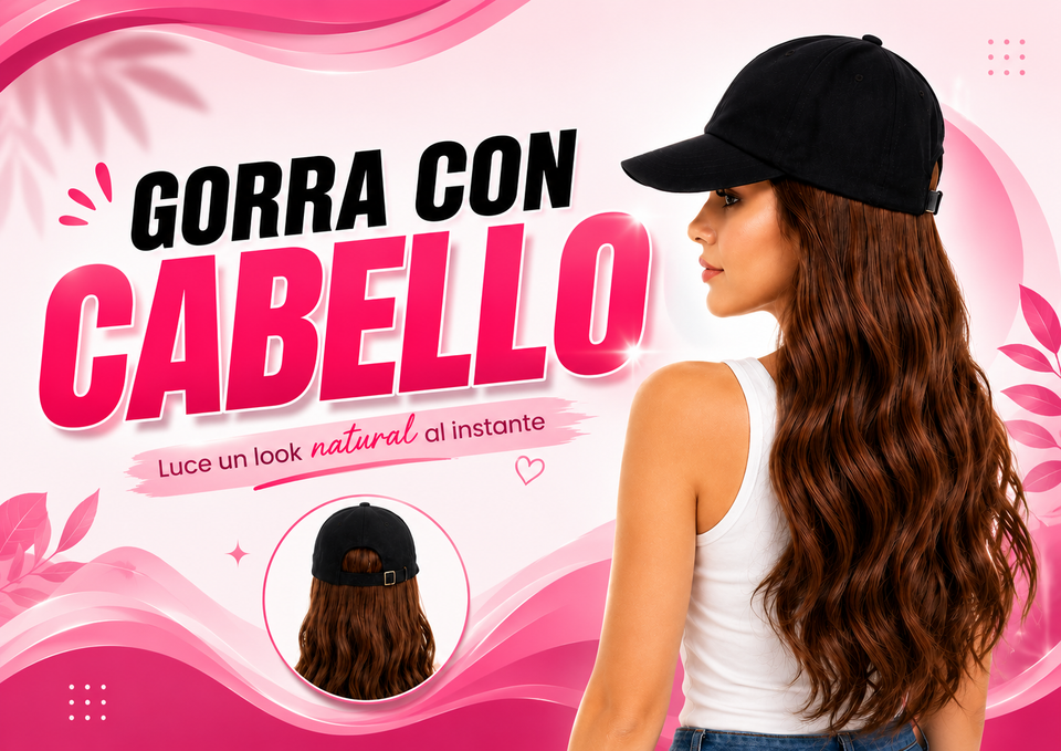 Gorras con Cabello Premium 🌸